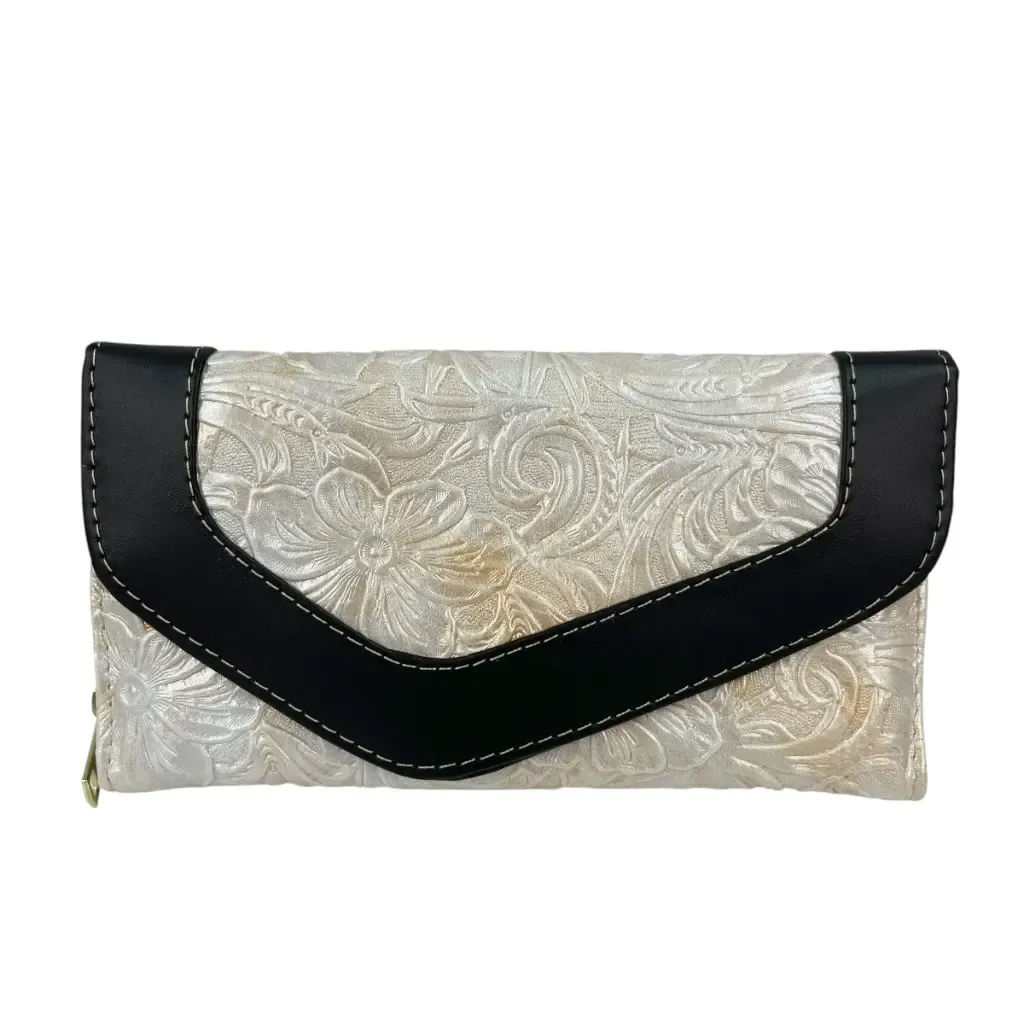 [C07GIPFPERL] CARTERA GINA PIEL  (FLORES PERLA).webp