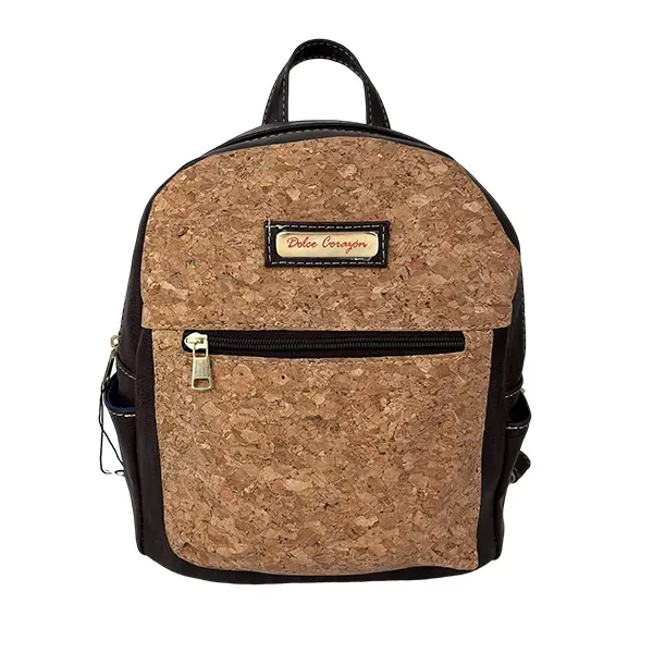 [M02BECOCAF] MOCHILA BETSY TEXTIL  (CORCHO CAFE).webp