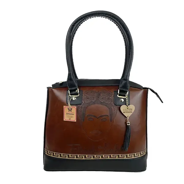 [B05VAANCLFND] BOLSO VAQUETA ARTESANAL NATALIA CAFE LASER FRIDA NEGRO D.webp