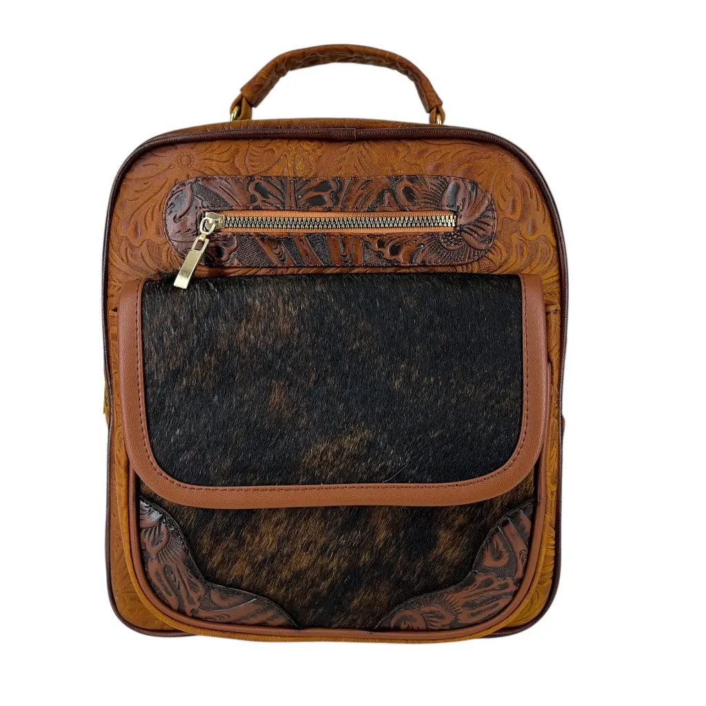 [M4RXPFPSH] MOCHILA ROX PIEL PELO  (FLORES PELO SHEDRON).webp