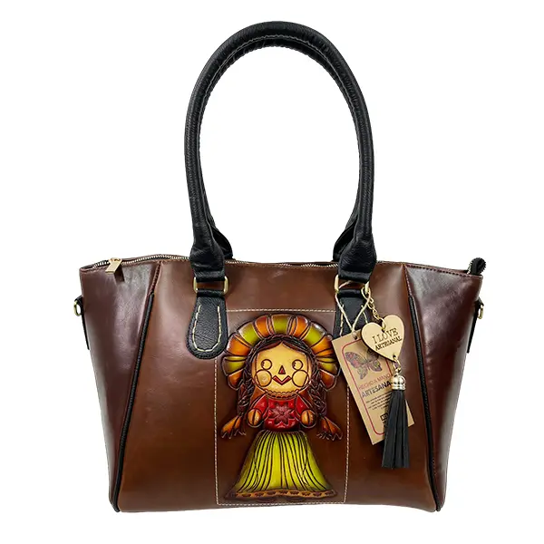 BOLSO VAQUETA ARTESANAL MONACOL LELE BICOLOR SHEDRON 05