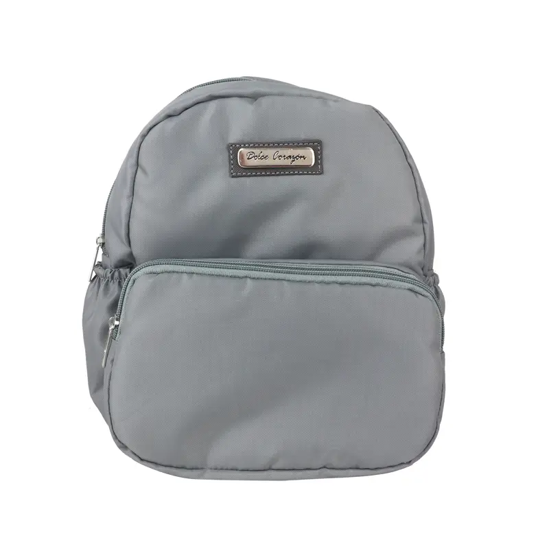 MOCHILA AMALIA LONA GRIS