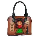 BOLSO VAQUETA ARTESANALA PACHITA 2 LELE BICOLOR SHEDRON NEGRO 17