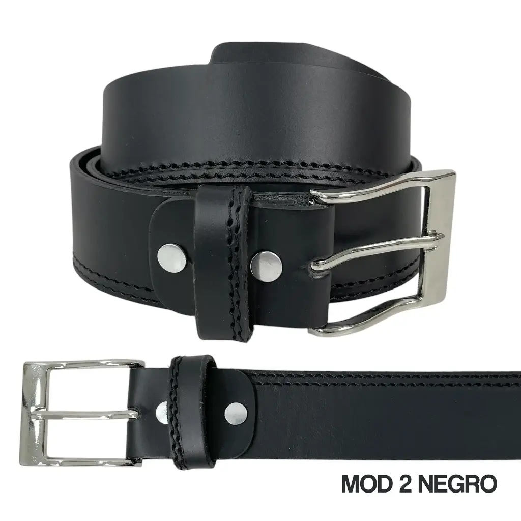 [CI13CAPLNEG232] CINTURON PIEL MODELO 2 (NEGRO, 32)