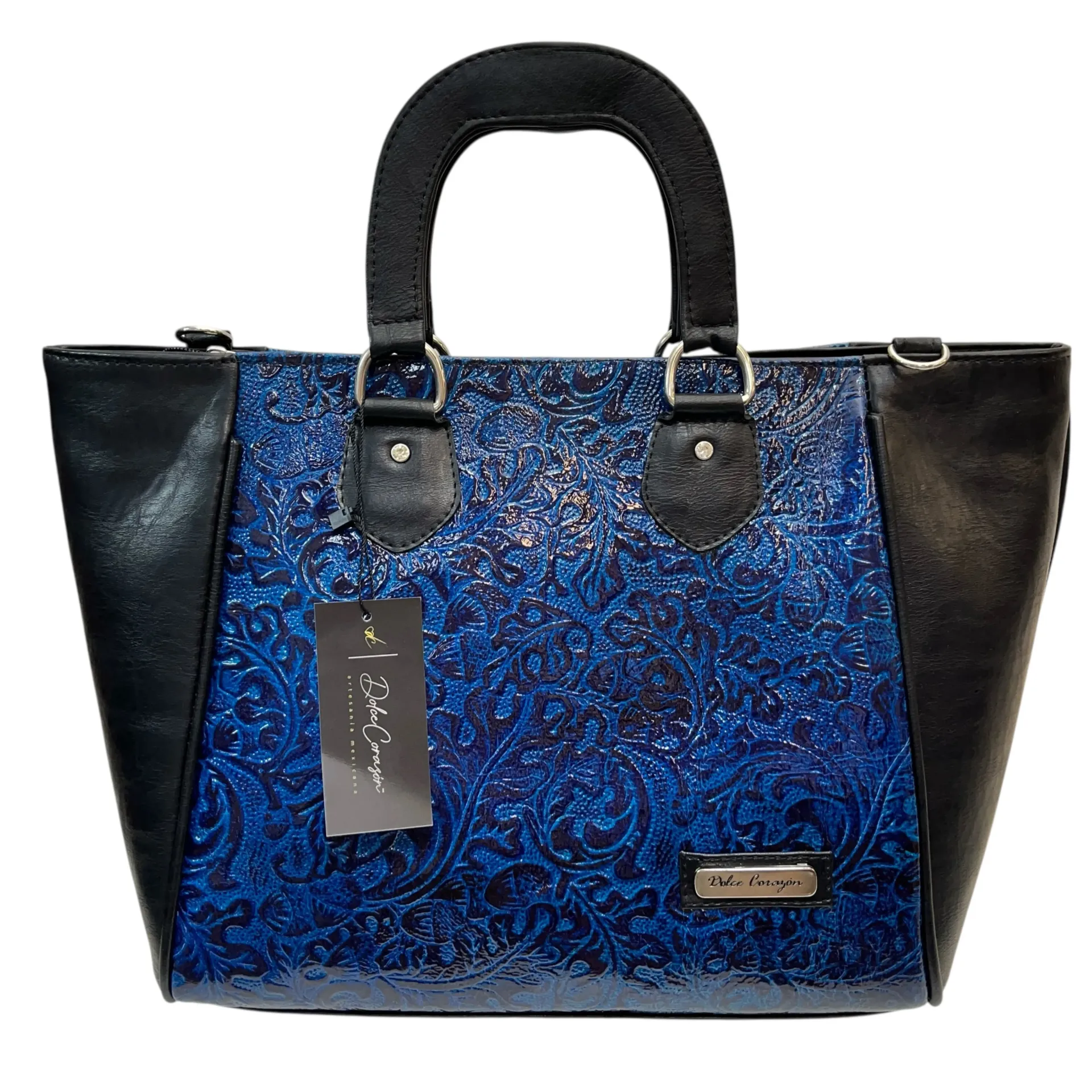 [B02VAPICHMANE] VALERIA PIEL  (CHAROL MARINO/NEGRO)