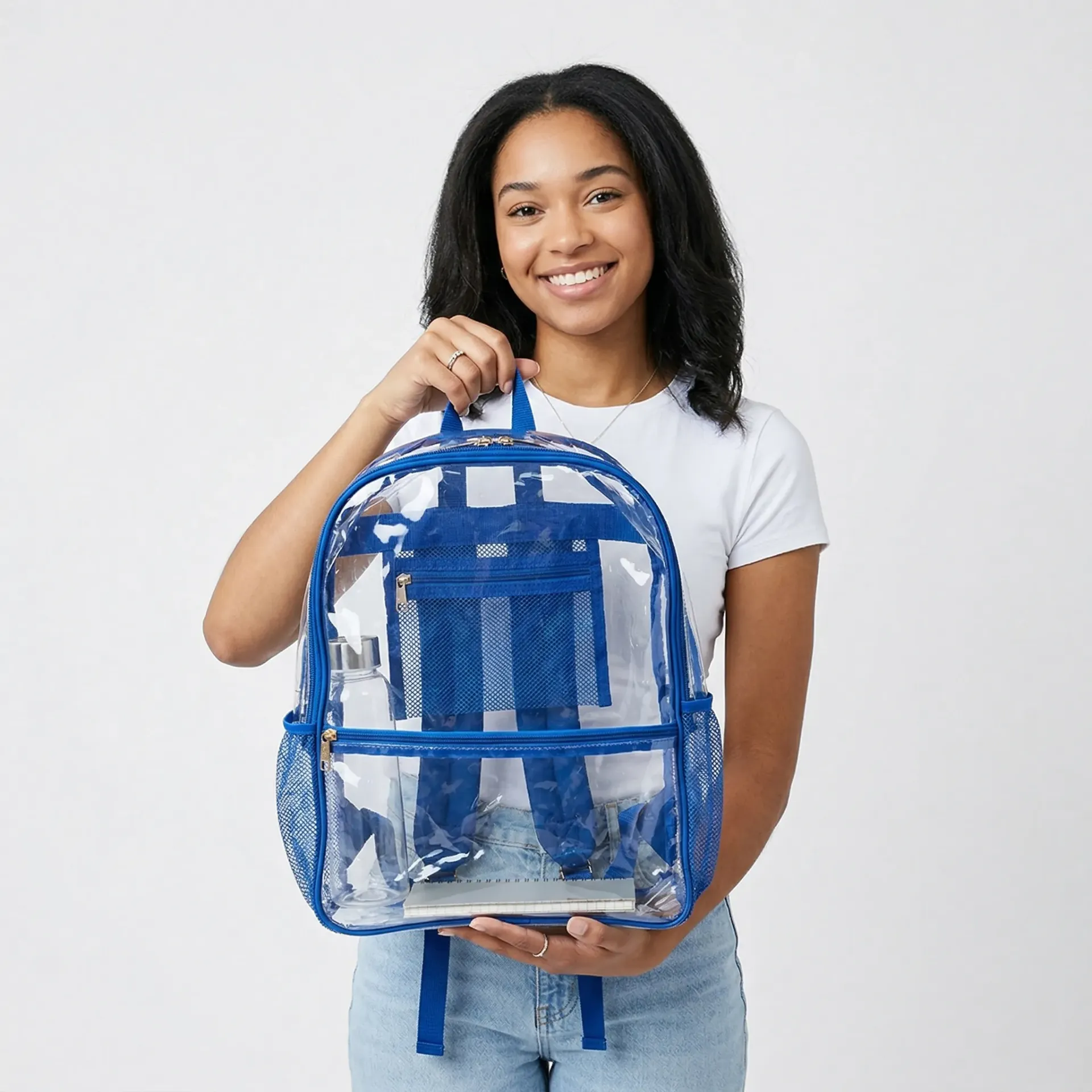 IMPORTACION MOCHILA TRANSPARENTE 1186-16