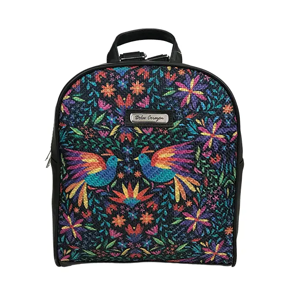 MOCHILA MEDIANA TEXTIL 