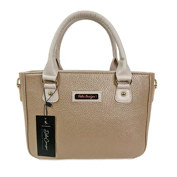 [B02ELMIPLORLA] ELISA MINI PIEL  (LISO ORO/LATTE)