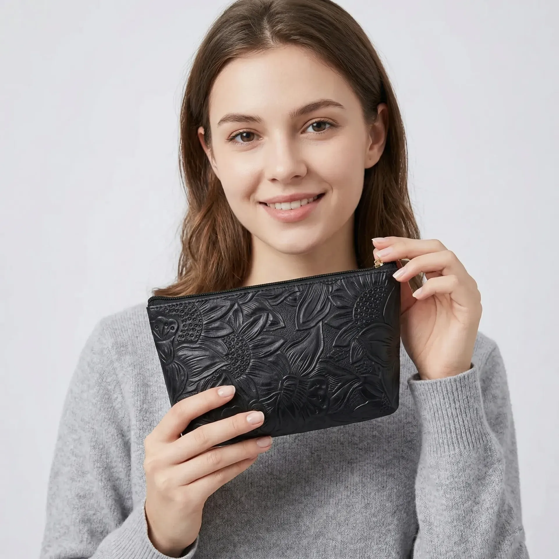 [C02PGNEG] COSMETIQUERA PIEL  (GIRASOL NEGRO)