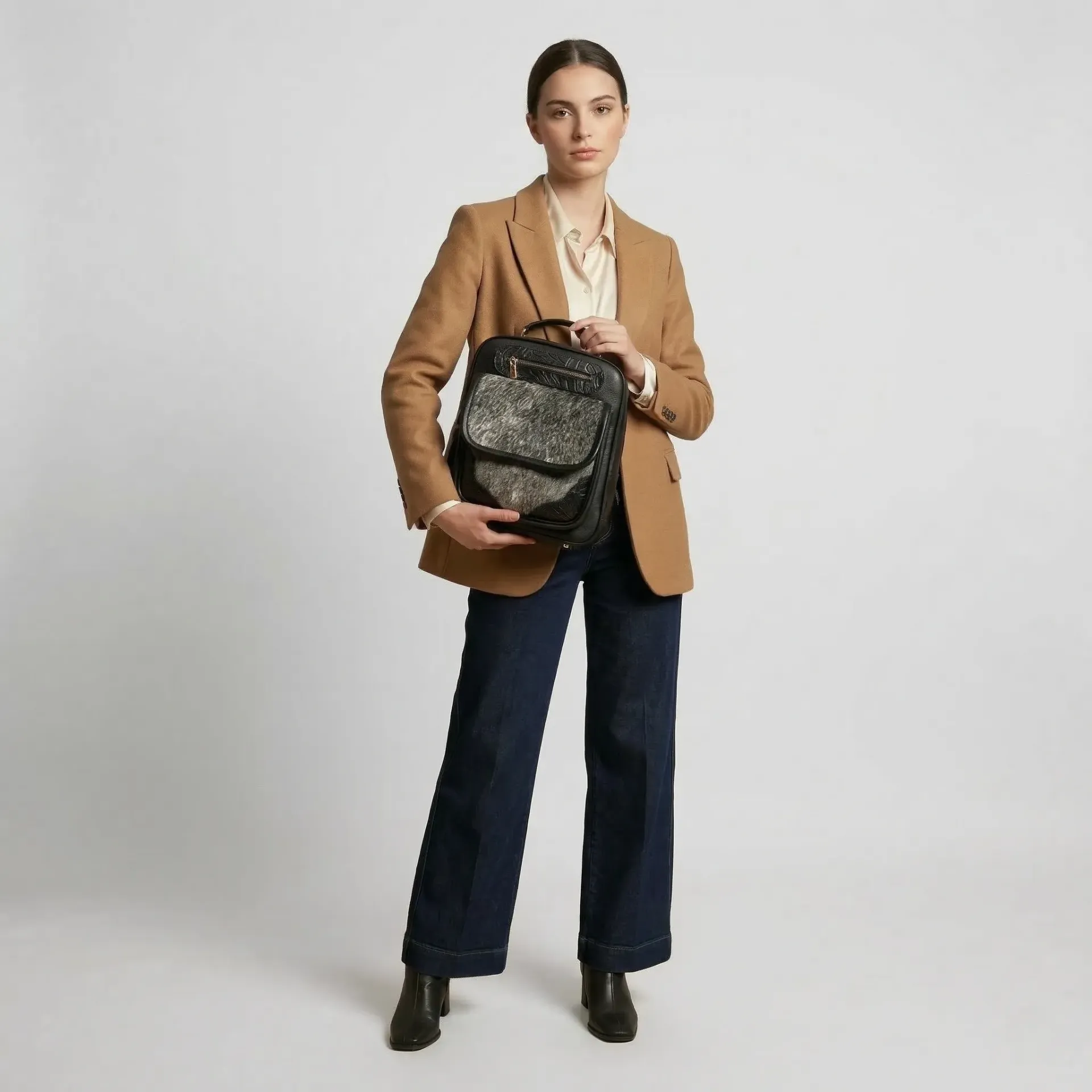 MOCHILA ROX PIEL PELO 