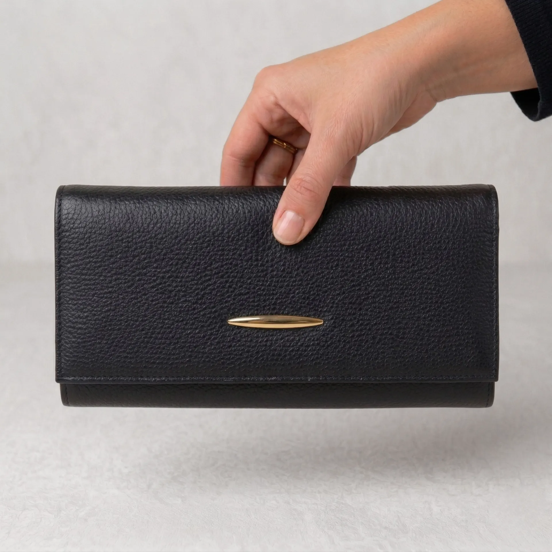 [J8JYPLNEG] JOYERO PIEL  (LISO NEGRO)