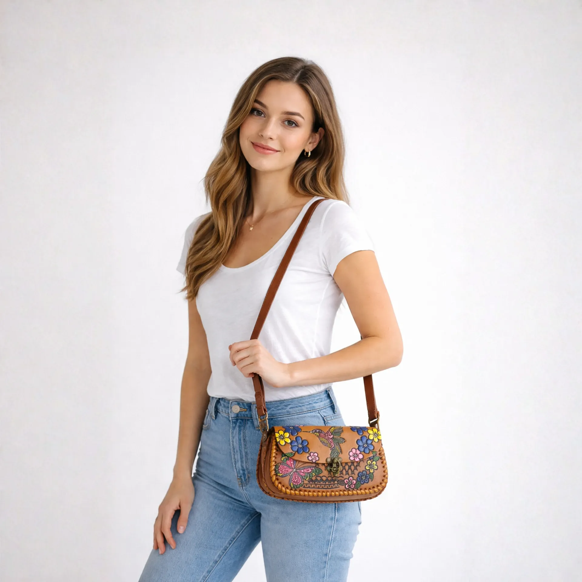 [B1CEVCCFSH] CECY VAQUETA CINCELADA (COLIBRI FLOR SHEDRON)