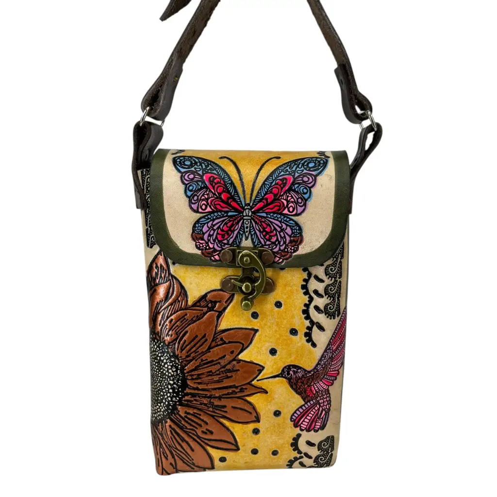 PORTACEL VAQUETA CINCELADA