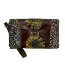 MUÑEQUERA VAQUETA CINCELADA 