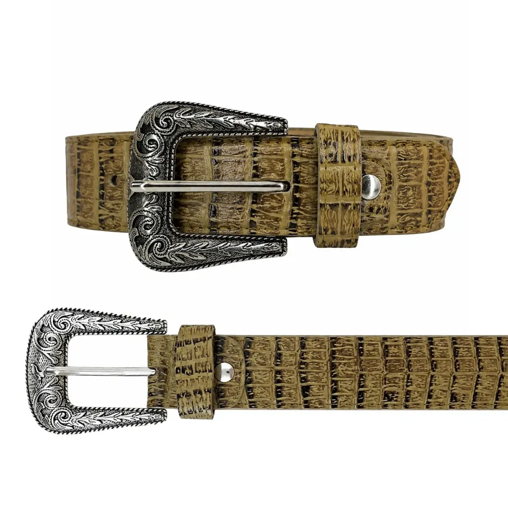 [CIVPITBT34] CINTURON PIEL VAQUERO PITON (BEIGE, 34)