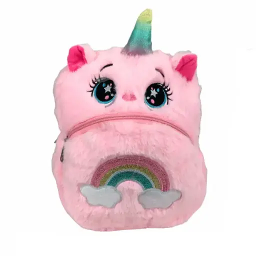 [M01IMPEUNROS] IMPORTACION MOCHILA PELUCHE UNICORNIO ROSA