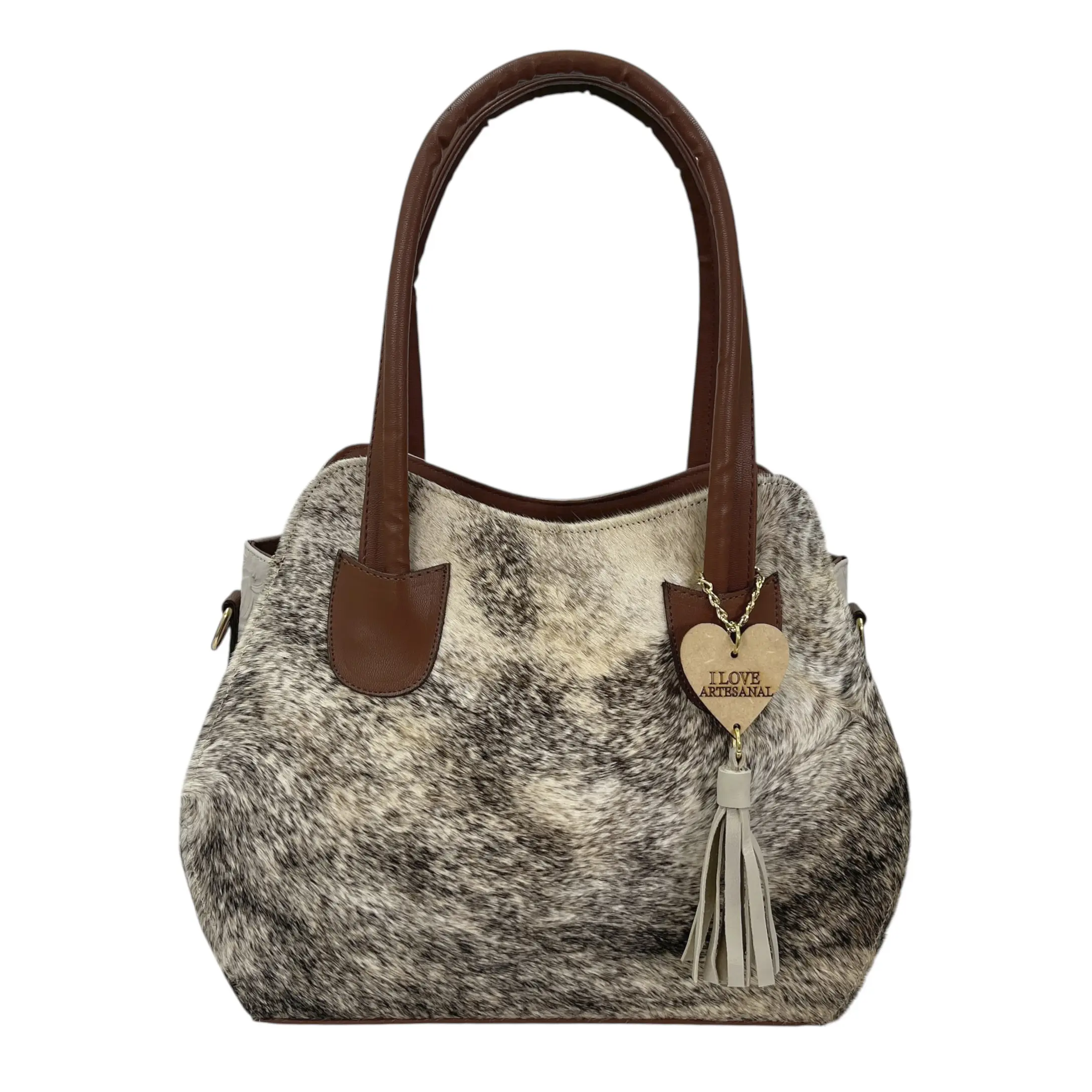 Sapica Dolce Corazon Bolsas De Piel PAOLA PIEL PELO BEIGE/SHEDRON